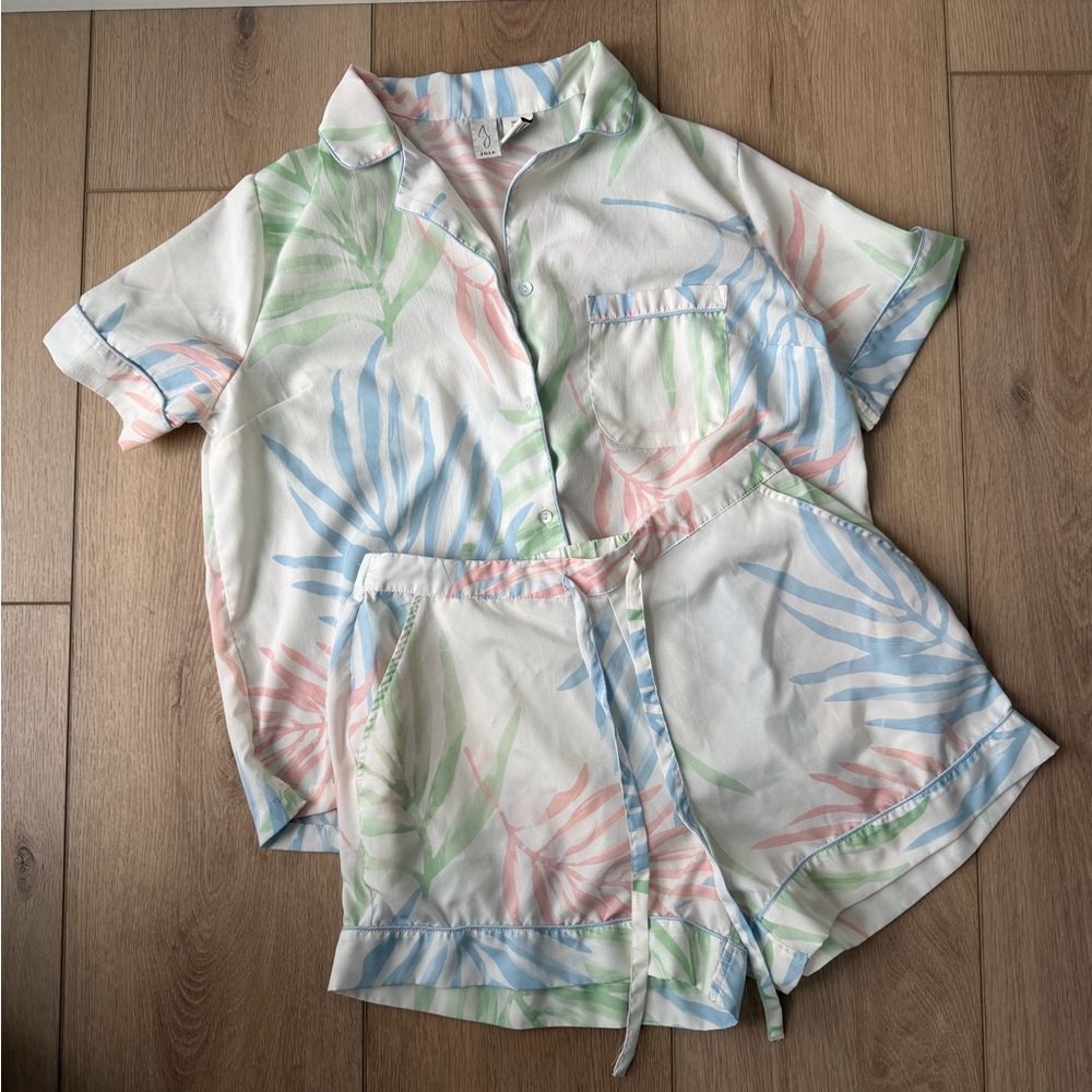 Joie Tropical Pastel Striped Pajama Top